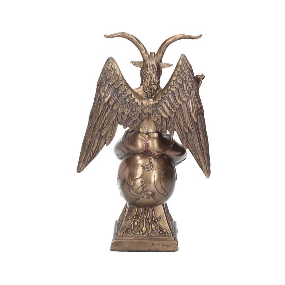24cm Baphomet Occult Mystical Figurine Bronze Ornament