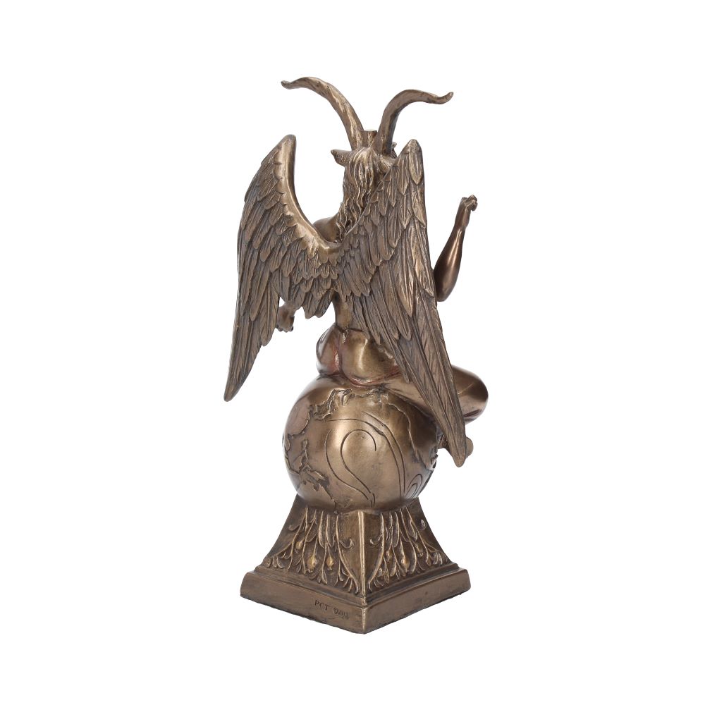 24cm Baphomet Occult Mystical Figurine Bronze Ornament