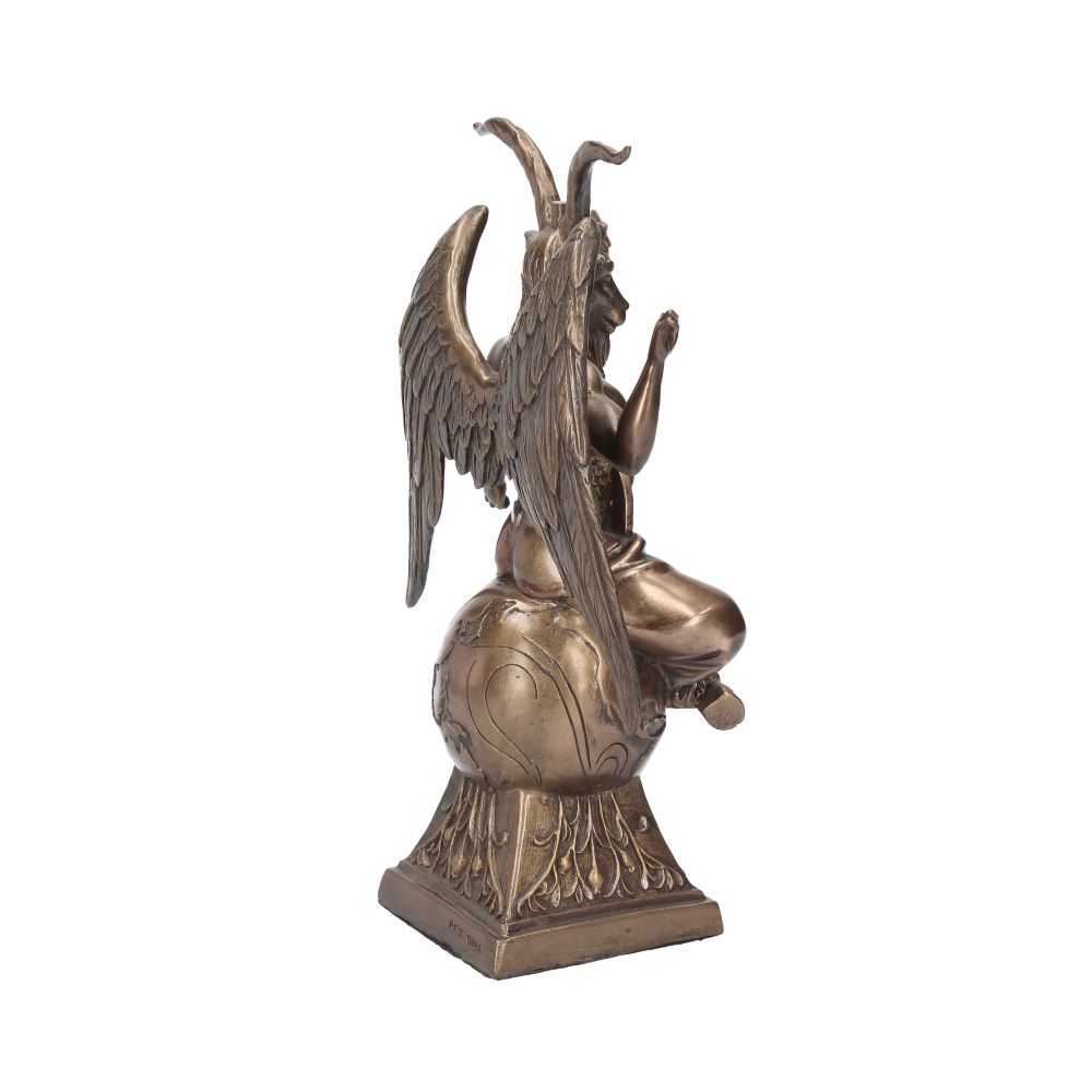 24cm Baphomet Occult Mystical Figurine Bronze Ornament