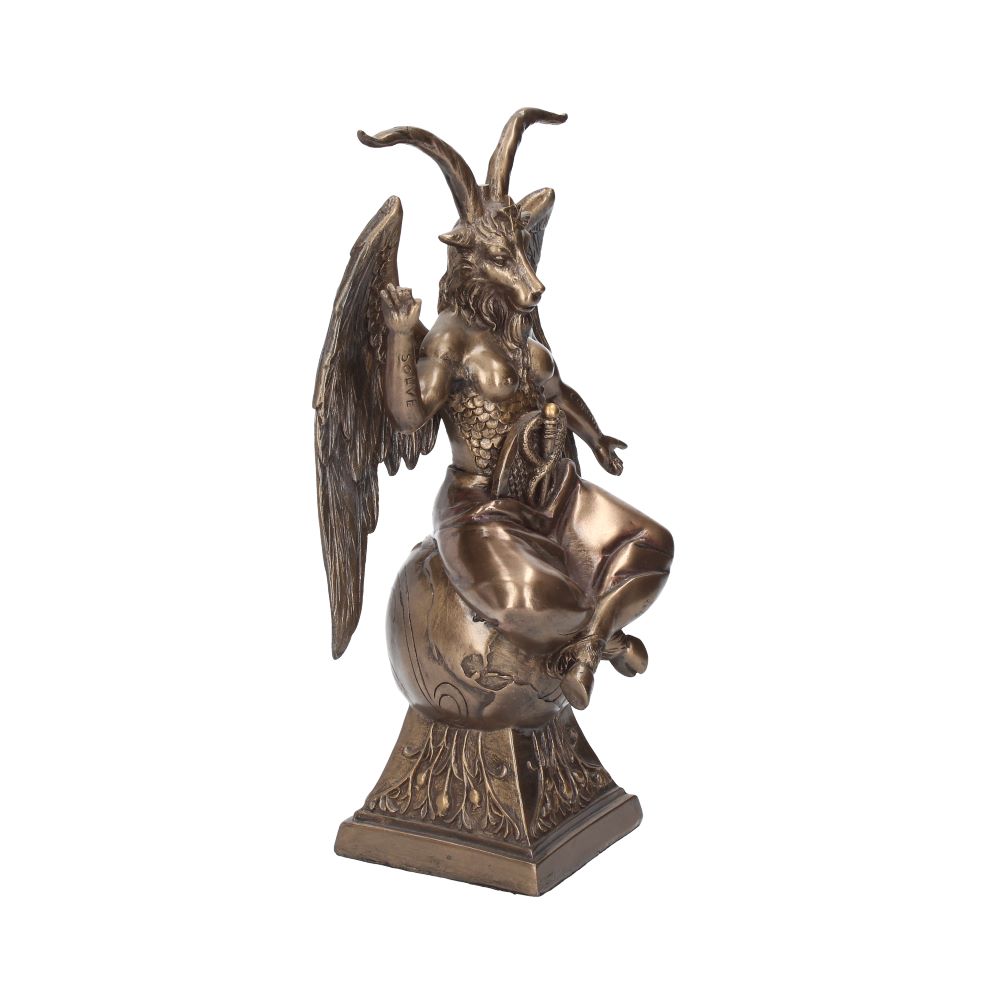 24cm Baphomet Occult Mystical Figurine Bronze Ornament