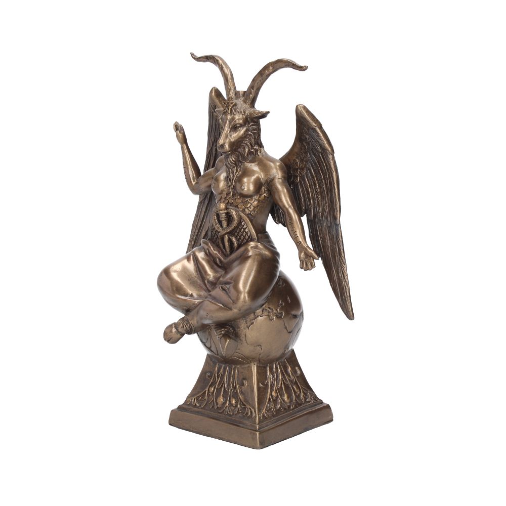 24cm Baphomet Occult Mystical Figurine Bronze Ornament
