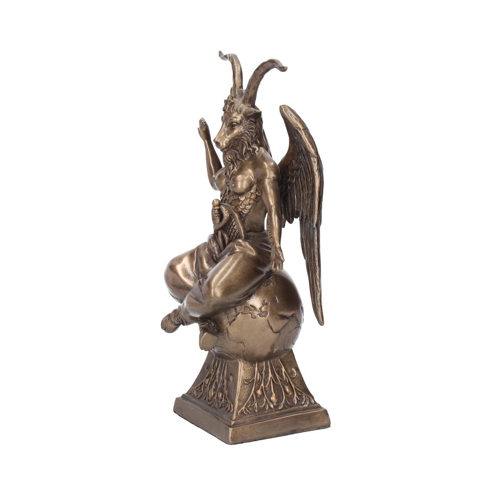24cm Baphomet Occult Mystical Figurine Bronze Ornament