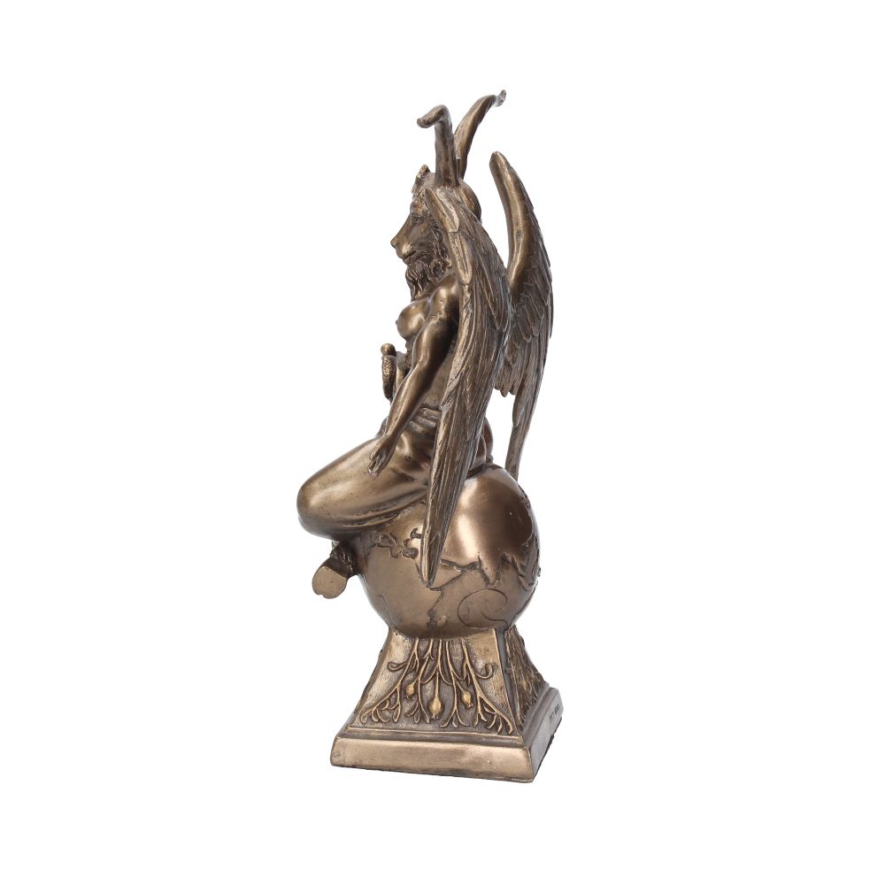 24cm Baphomet Occult Mystical Figurine Bronze Ornament