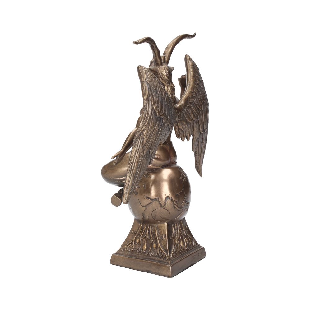 24cm Baphomet Occult Mystical Figurine Bronze Ornament
