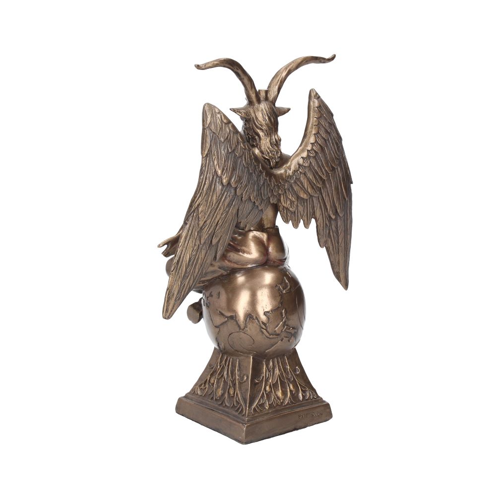 24cm Baphomet Occult Mystical Figurine Bronze Ornament