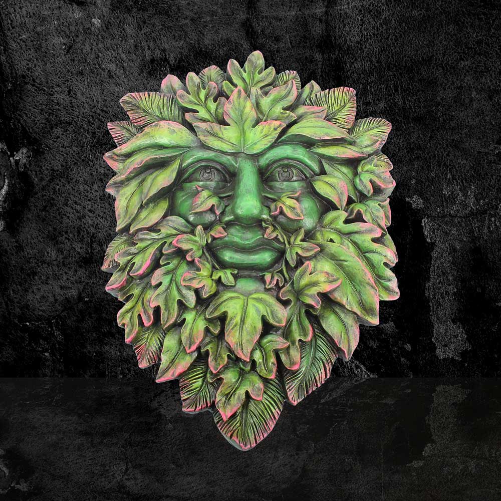 Beltane's Bourgeon Wall Hanging Wall Mounted Tree Spirit Green Man 29cm