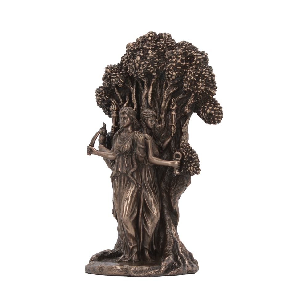 Triple Moon Goddess Hecate Bronze Figurine 18.5cm