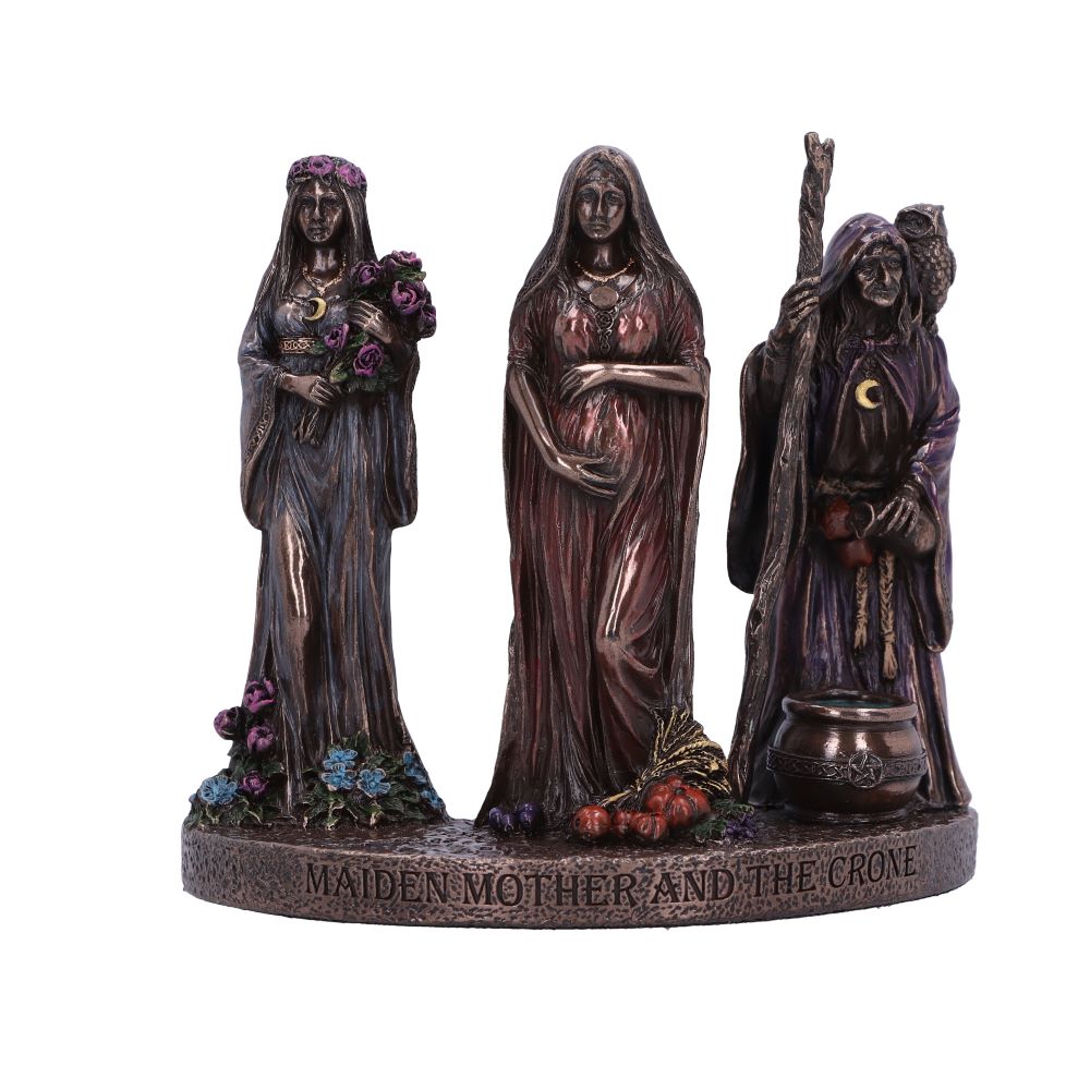 Drag image to spin Maiden, Mother and Crone Trio of Life 11.5cm