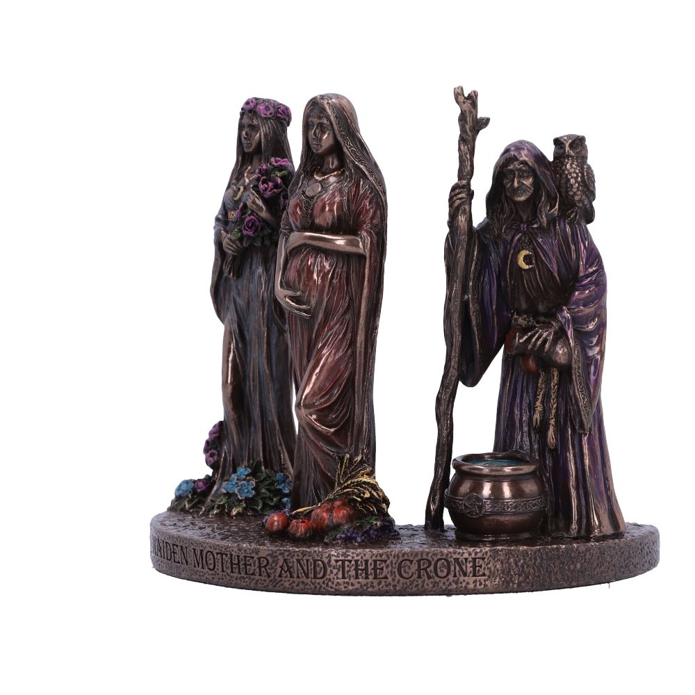 Drag image to spin Maiden, Mother and Crone Trio of Life 11.5cm