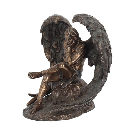 Bronzed Lucifer The Fallen Angel Figurine. 16.5cm