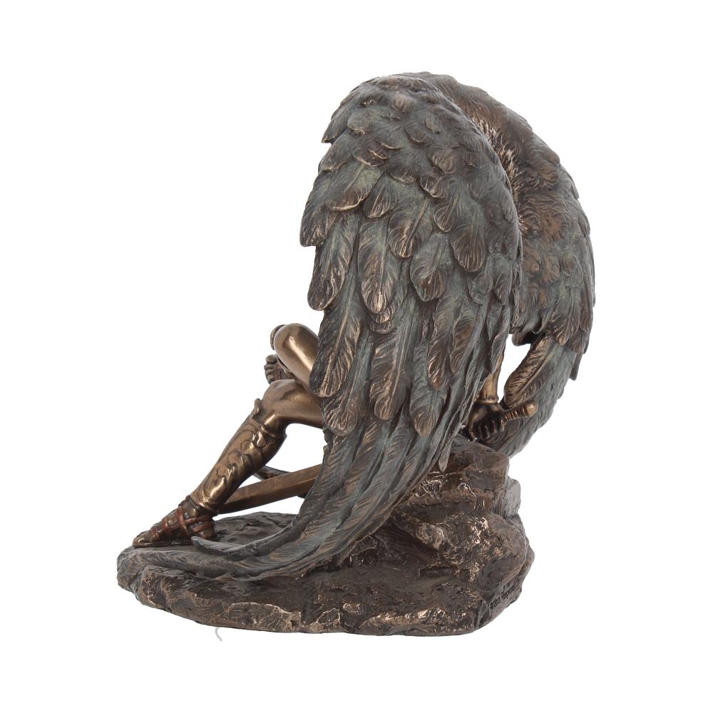 Bronzed Lucifer The Fallen Angel Figurine. 16.5cm