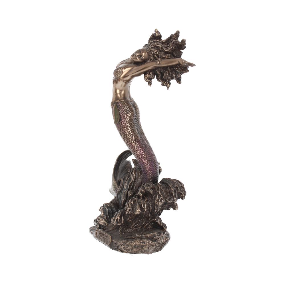 27cm Yemaya Goddess of Water Figurine Bronze Mermaid Ocean Ornament