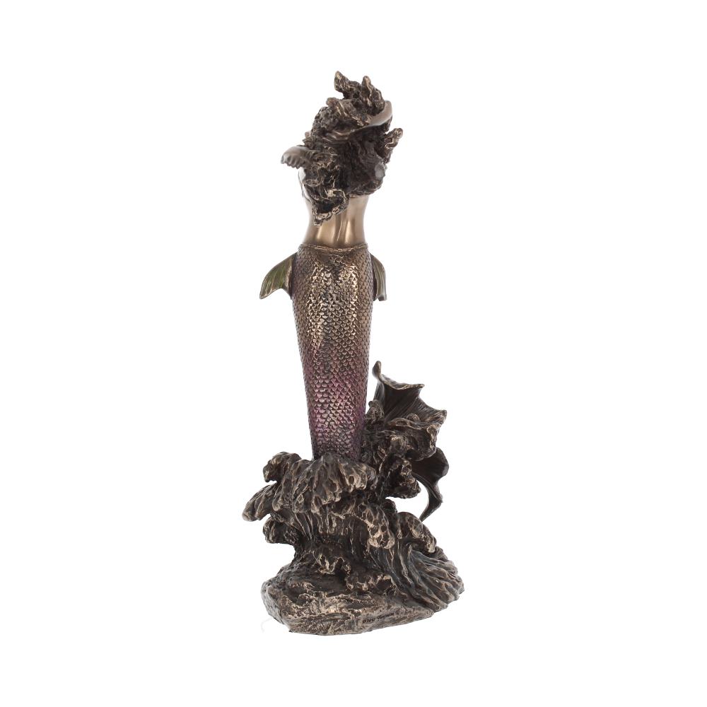 27cm Yemaya Goddess of Water Figurine Bronze Mermaid Ocean Ornament