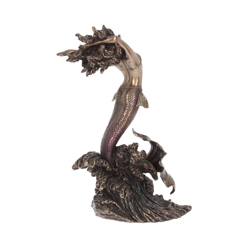 27cm Yemaya Goddess of Water Figurine Bronze Mermaid Ocean Ornament