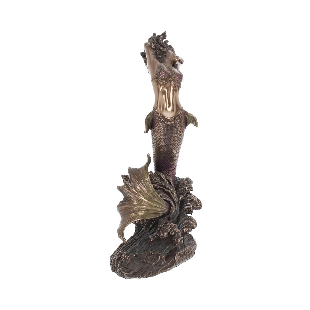27cm Yemaya Goddess of Water Figurine Bronze Mermaid Ocean Ornament
