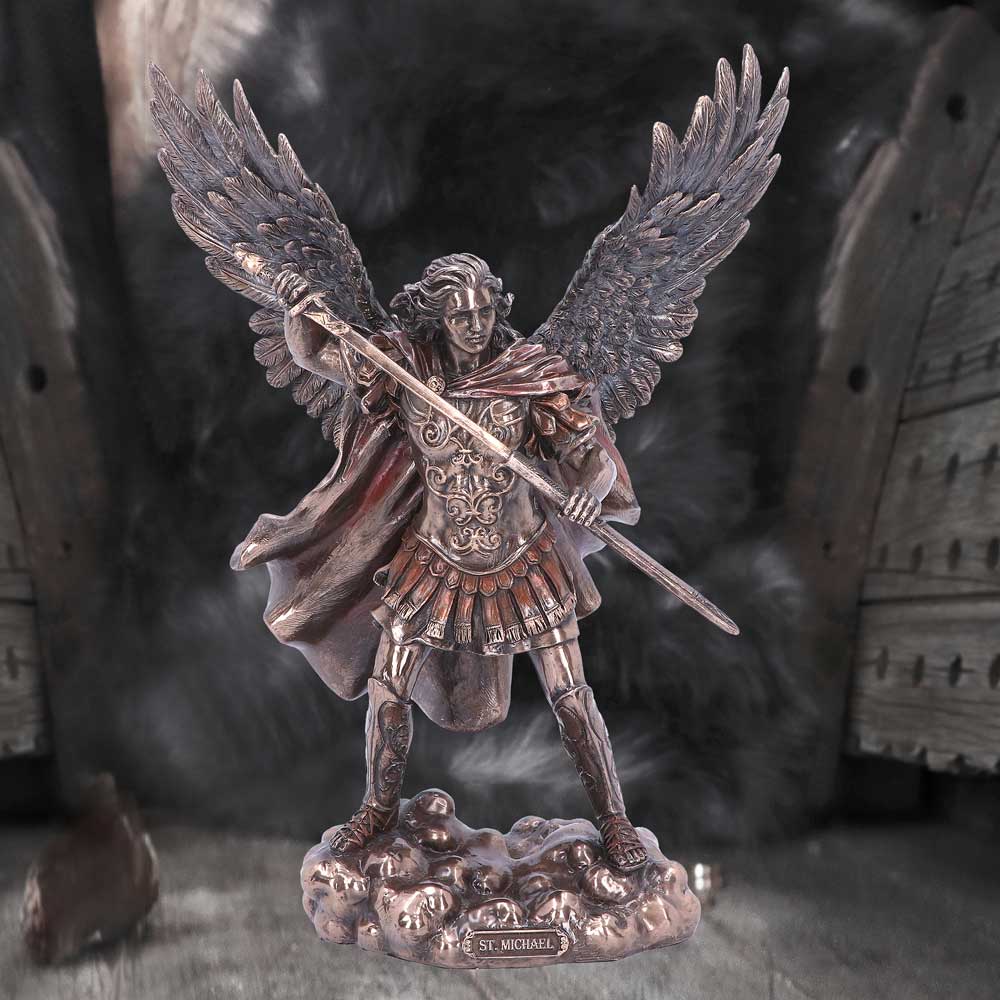 29cm Bronze Saint Michael the Defender Archangel Figurine