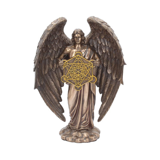 Bronzed Flower Of Life Metatron Archangel Figure 26cm