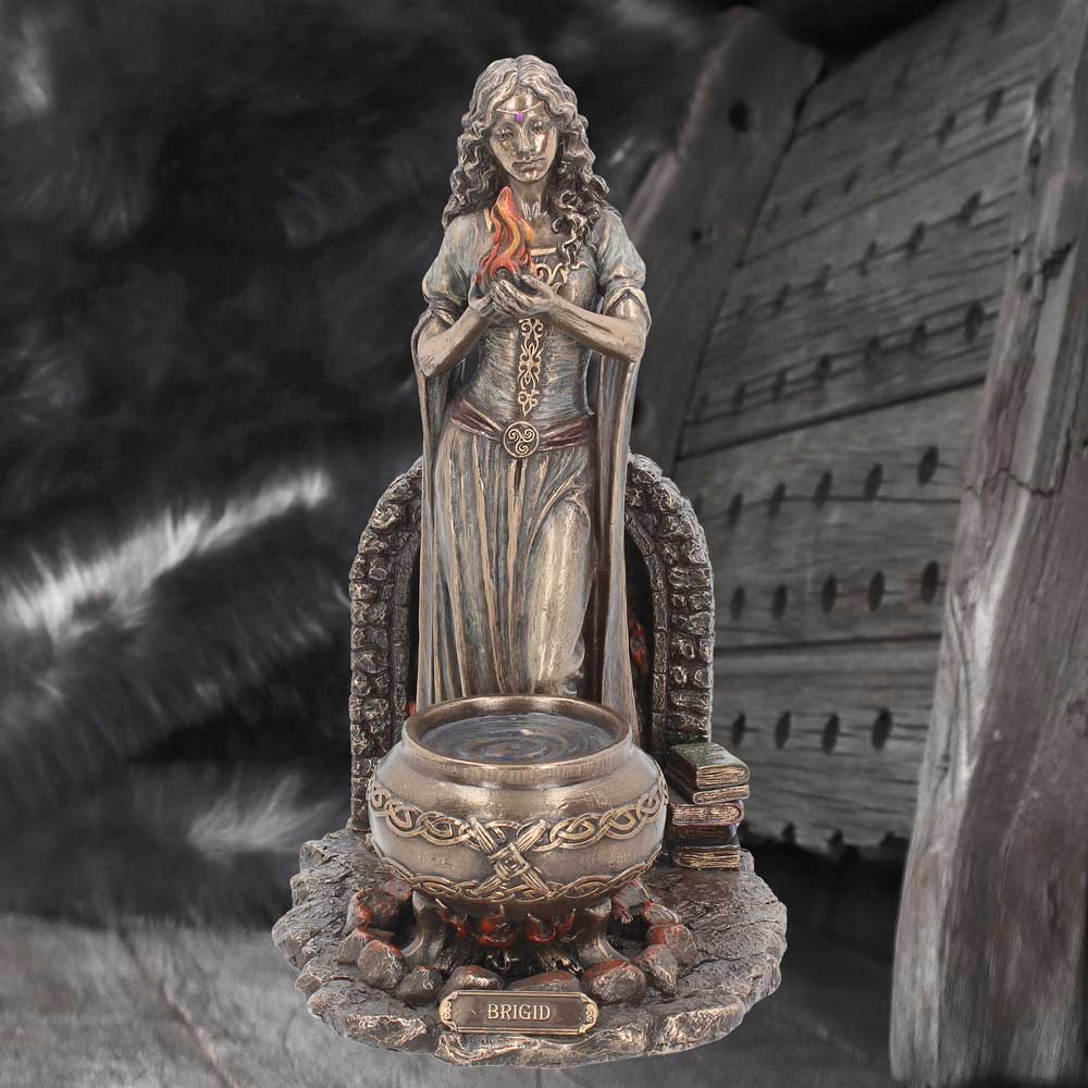 24.5cm Brigid Irish Goddess Bronze Figurine