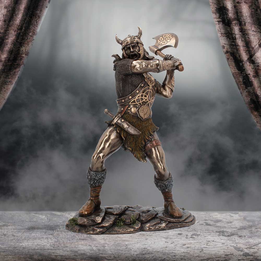 28.5cm Berserker bronze Viking medium warrior