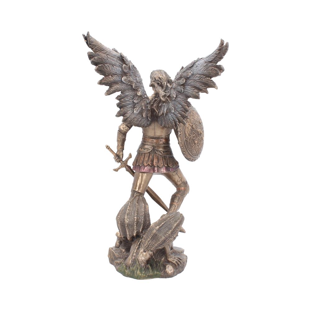 Bronzed Archangel Michael Figurine 33cm