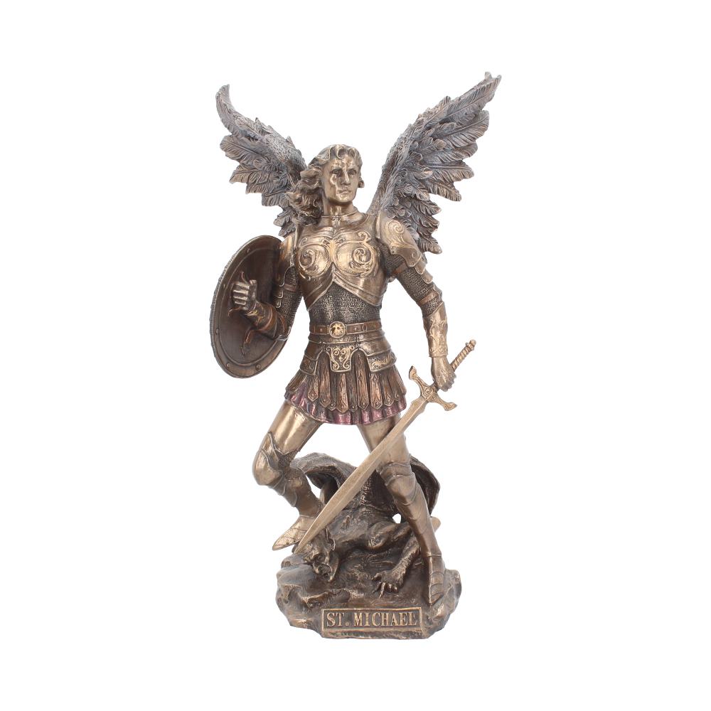 Bronzed Archangel Michael Figurine 33cm