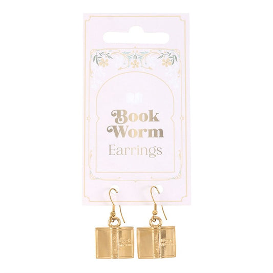 Book Worm Earrings