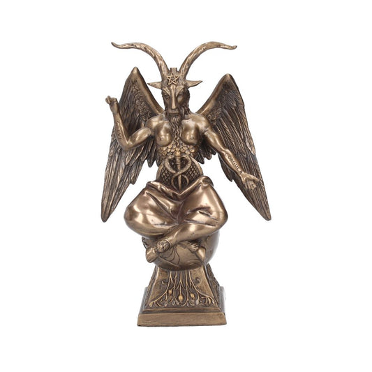 24cm Baphomet Occult Mystical Figurine Bronze Ornament