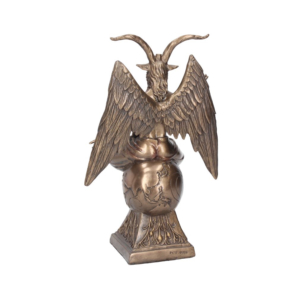 24cm Baphomet Occult Mystical Figurine Bronze Ornament