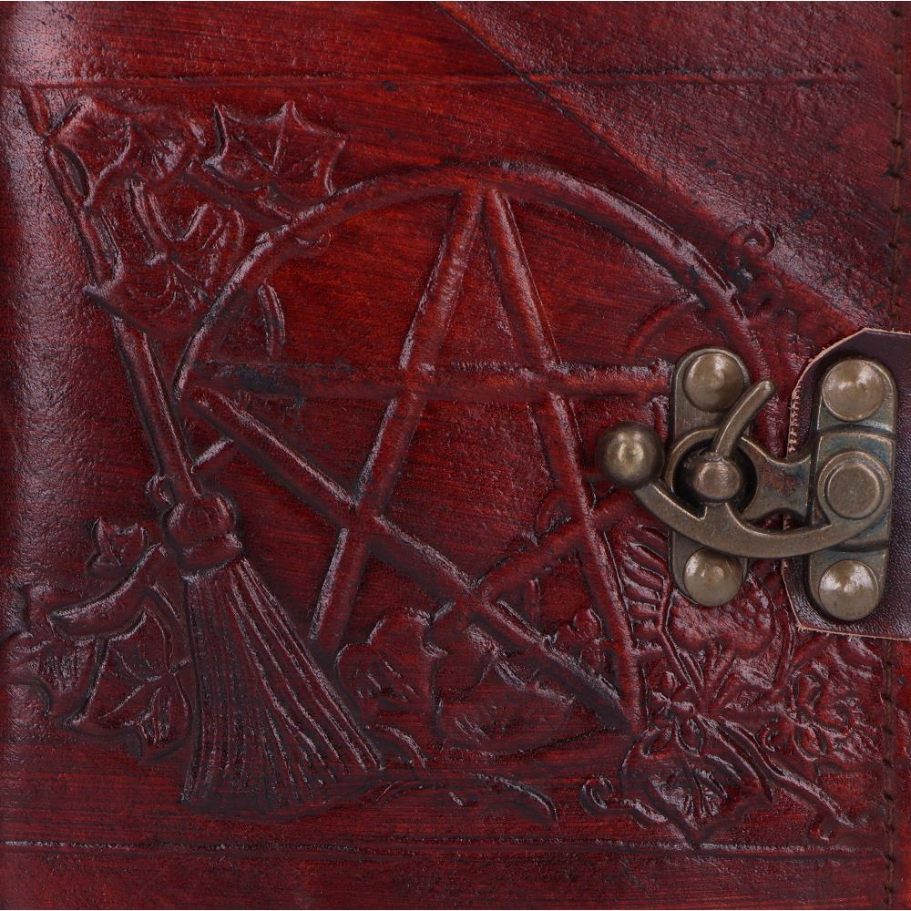 Nemesis Now Lockable Pentagram Leather Emboss Journal