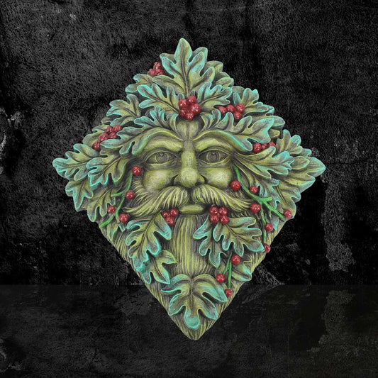 Tree Spirit Wall Plaque Berry Beard 24cm