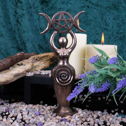 Triple Goddess Bronzed Ornament