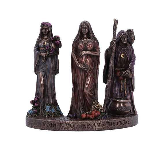 Drag image to spin Maiden, Mother and Crone Trio of Life 11.5cm