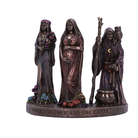 Drag image to spin Maiden, Mother and Crone Trio of Life 11.5cm