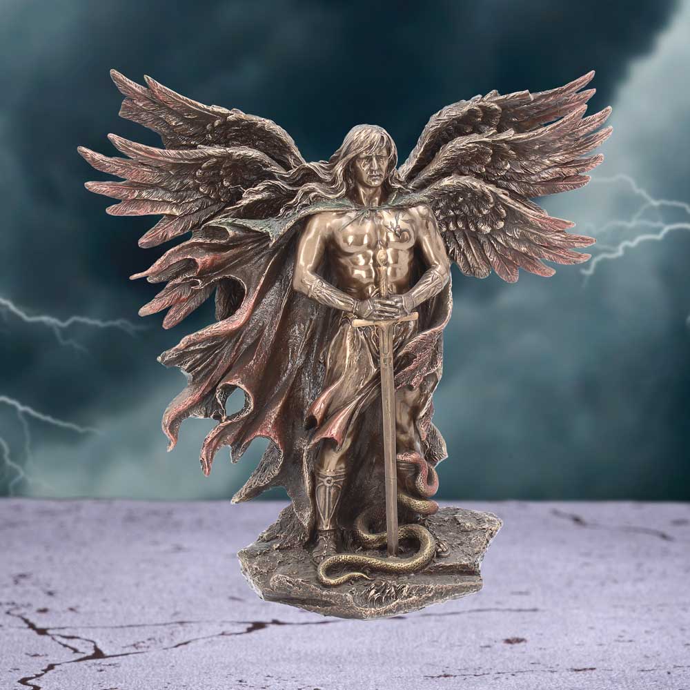 Bronzed Metradon The Six Winged Religious Angel Seraphim 28cm