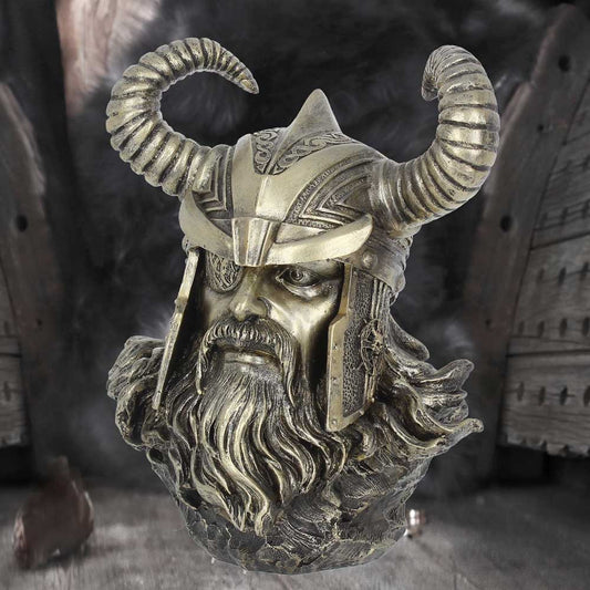 Bronze Odin Norse Viking God Bust