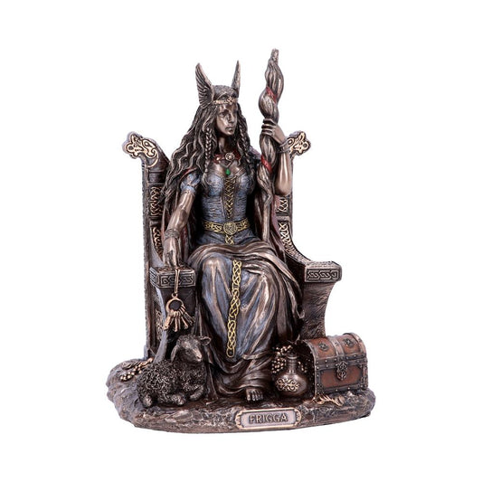 Bronze Frigga Goddess of Wisdom Norse Leader 19cm