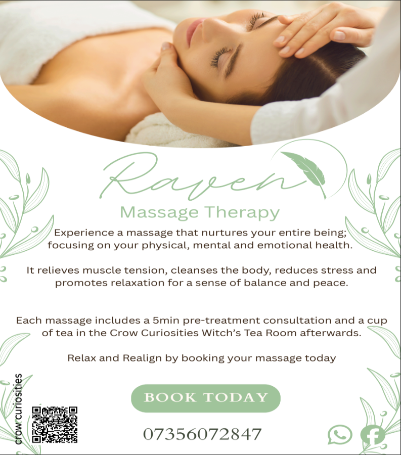 Raven Massage Therapy Wednesday 31st December
