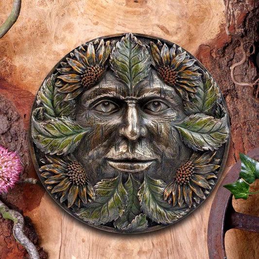 Bronzed Midsummer Tree Spirit Wall Plaque 14.5cm