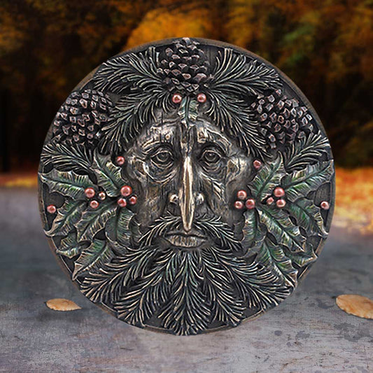 Bronzed Winter Tree Spirit Wall Plaque 14.5cm