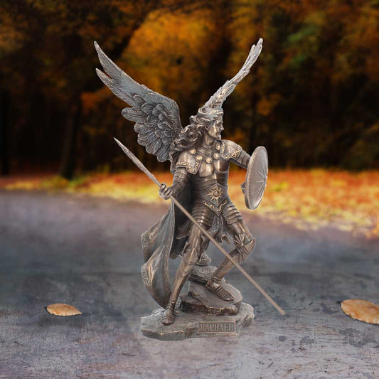 Bronzed Archangel Raphael Warrior 35cm