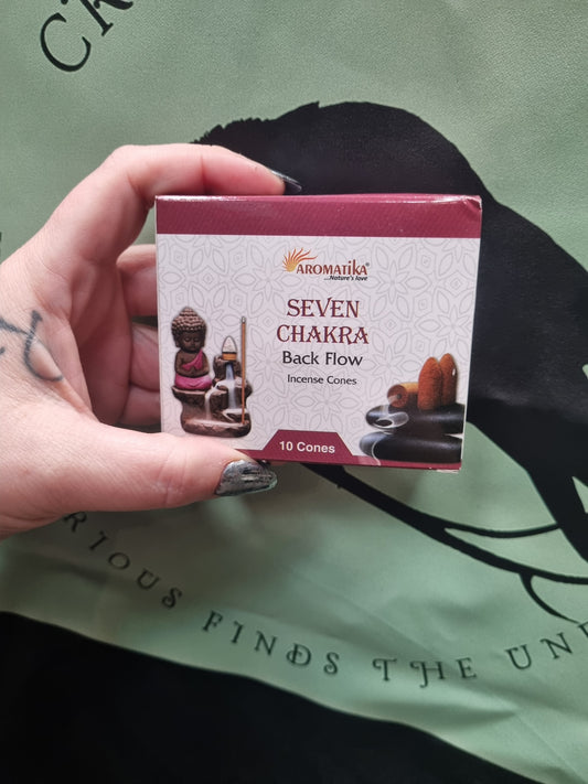 7 Charkra Back Flow Incense Cone