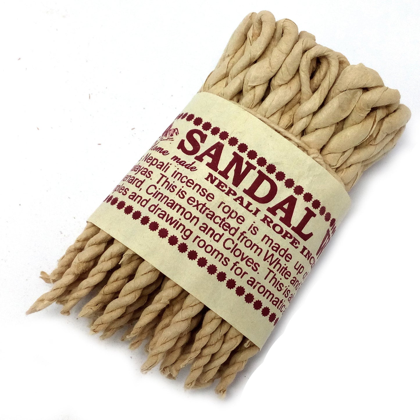 Pure Herb Sandalwood and Spice Rope Incense