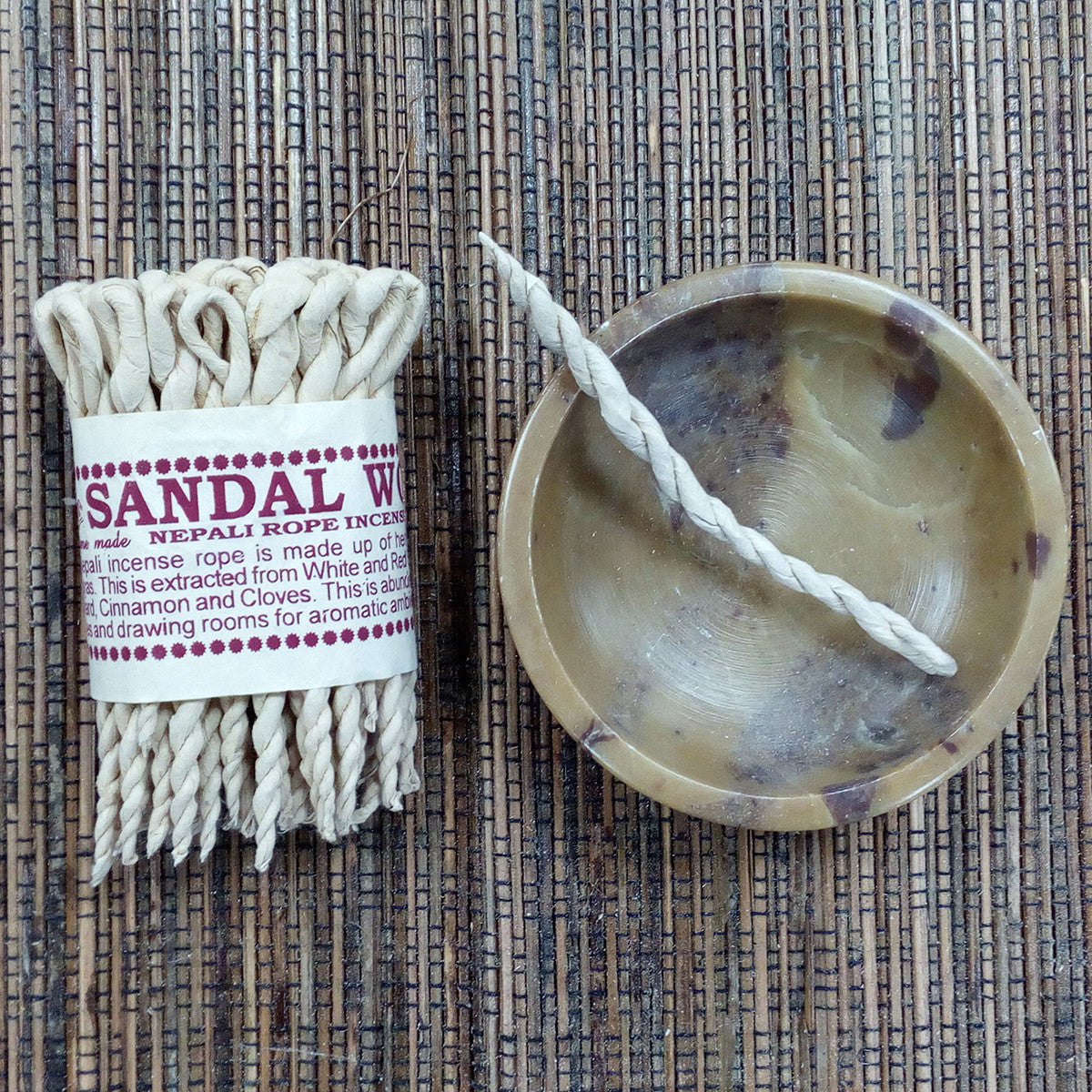 Pure Herb Sandalwood and Spice Rope Incense