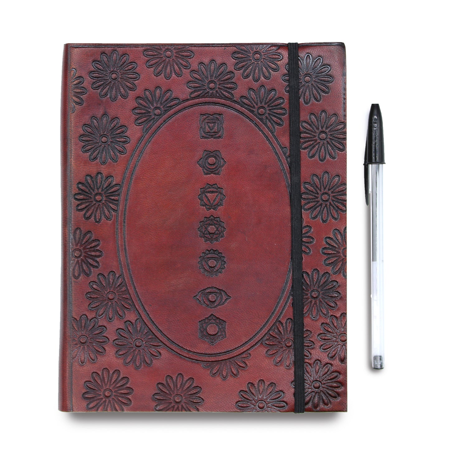 Small Notebook with strap - Chakra Mandala